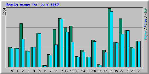 Hourly usage for June 2026
